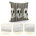 thumbnail image 4 of PHYHOO Halloween Ghost Throw Pillow Cover, Black Stripes Cushion Case Decoration for Sofa Couch, 4 of 5
