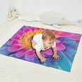 thumbnail image 2 of Rainbow Tie Dye Floral Pattern Blanket,Comfortable Soft Flannel Throw Blanket,All Season,Warm Lightweight Blankets for Sofa Bed Couch Living Room Chair,30"x40", 2 of 4