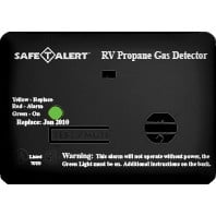 MTI Industry Détecteur de Fuite de Propane 20-441-P-BL Safe-T-Alert; Détecteur de Montage en Surface; Alertes de Fuite avec Bip; avec Réinitialisation Automatique; Câble Dur 12 Volts DC; Noir