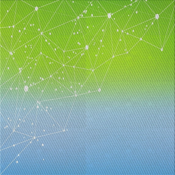 Ahgly Company Indoor Square Patterned Sea Green Novelty Area Rugs, 9' Square