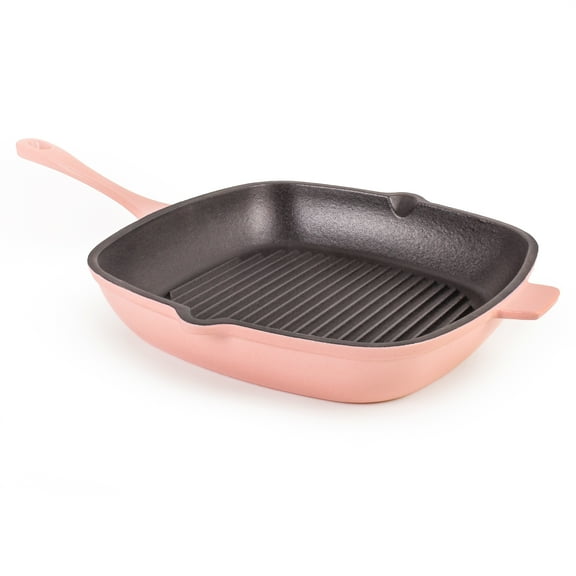BergHOFF Neo Cast Iron Square Grill Pan 11", Pink