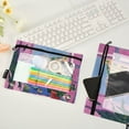 thumbnail image 2 of FORMRS 2 Pack Pencil Pouch for 3 Ring Binder with Clear Window Zipper Case, Purple Window Scene, 2 of 6
