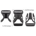 thumbnail image 2 of 10 - 5/8 Inch YKK Sharpn' Loc™ Side Release Plastic Buckle, 2 of 3