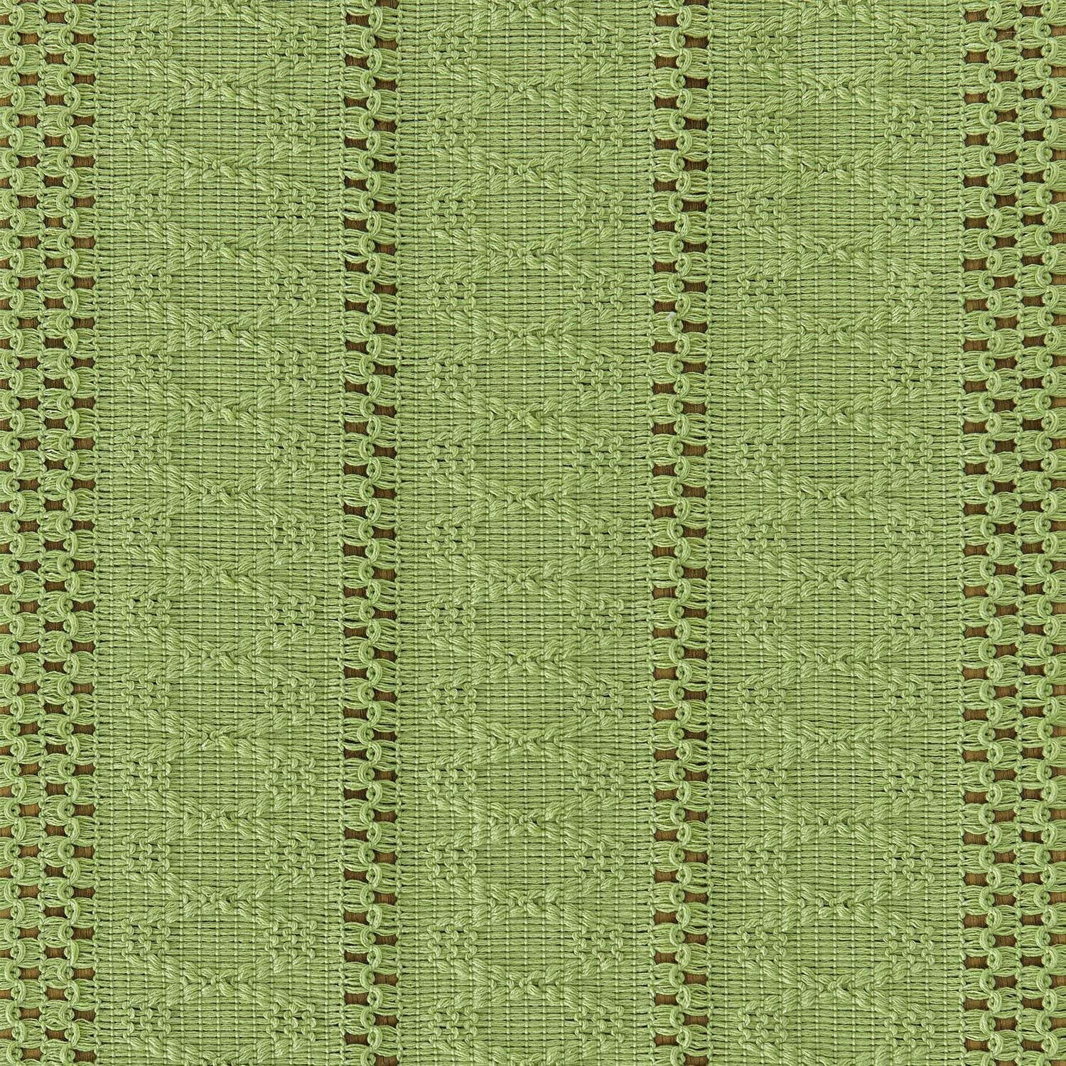 Boho Table Runner, Macrame Style Ivory Table Runners Farmhouse Woven Home Decor, 12x64 Inch, Green