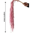 thumbnail image 2 of Wisteria Vine Hanging Flowers: 5Pcs Real Preserved Dried Amaranthus Flowers for Wedding, Flower Arrangement, Vase, 23"-26" Hanging Wisteria Flowers for Arch Decor Home Decor (Pink), 2 of 10
