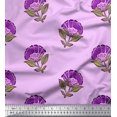 thumbnail image 1 of Soimoi Rayon Fabric Leaves & Floral Block Decor Fabric Printed Yard 56 Inch Wide, 1 of 3