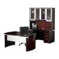thumbnail image 4 of Mayline NT37MAH 63 x 102 in. Napoli Suite 37 Desk & Credenza with Hutch, Mahogany, 4 of 4