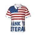 thumbnail image 1 of Fotbe Thank You Veterans Camisa Hawaiana para Hombre Unisex – Camisa Casual de Verano con Botones de Manga Corta de Algodón y Lino,3X-Large, 1 of 7