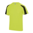 thumbnail image 1 of Just Cool Mens Contrast Cool Sports Plain T-Shirt, 1 of 2