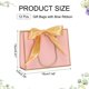 thumbnail image 2 of Uxcell Gift Bags with Bow Ribbon Medium Gift Wrap Bags with Handles for Wedding Birthday Bridesmaid Party Shopping Pink/Gold Mini, 2 of 7