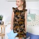 thumbnail image 4 of Balery Leopard Print Camisón de princesa para niñas, pijama de algodón con mangas abullonadas, suave y bonito.-Small, 4 of 6