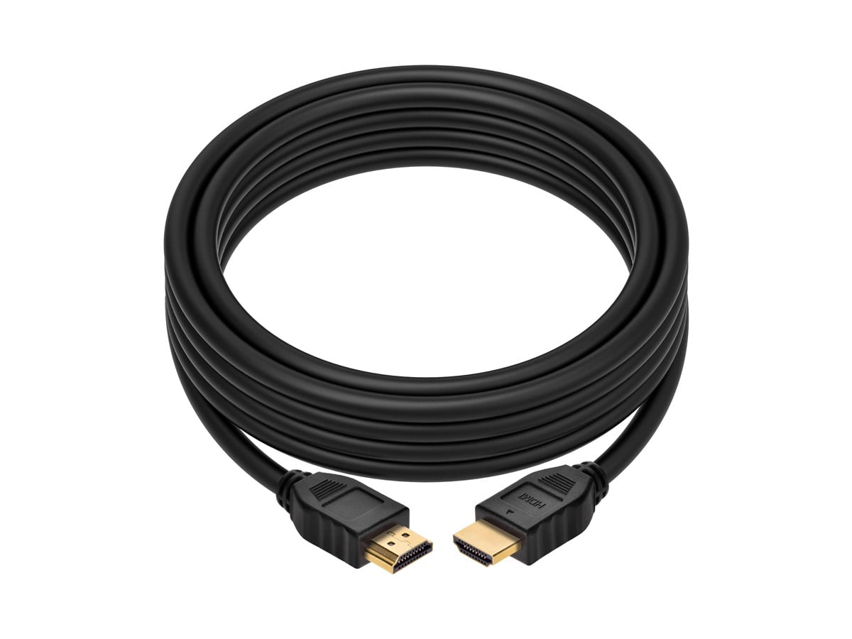 Monoprice HDMI Cable - 15 Feet - Black (3 Pack) No Logo, High Speed, 4K@60Hz, HDR, 18Gbps, YCbCr 4:4:4, 26AWG, CL2, Compatible with UHD TV and More - Commercial Series