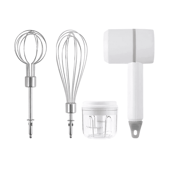 Batidora De Inmersión Picadora De Ajo Portátil Y Recargable Blanco