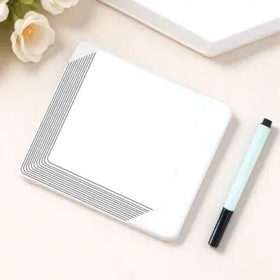 BESTOYARD 12Pcs Dry Erase Labels Stickers Whiteboard Stickers PVC Washable for Teachers