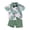Green Leaves, variant on Elippeo Baby Kids Boys Shorts Set 6 12 18 24 Months 3 4 Years Short Sleeve Leaves Deer Tiger Print Shirt with Shorts Summer Outfit