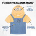 thumbnail image 5 of Minions Little Kids' Boy or Girl Cosplay Hooded T-Shirt Yellow Denim Blue, 5 of 5