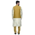 thumbnail image 3 of Atasi Ethnic Dupion Silk Mens Kurta Pyajama Set With Nehru Jacket For Mens Wear, 3 of 3