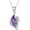 February - Amethyst, variant on Dragon Birthstone Necklace Wyvern Dragon Pendant Necklace Gift for Women