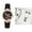 Black, variant on Womens Ladies Fashion Leather Wrist Watch Elegant Simple Butterfly with Floated Rhinestones Analog Quartz Dress Watch,White,
