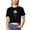 A90 Black, variant on Mifsaly Floral Crop Tops for Women Summer Slim Fit Crewneck Short Sleeve Cropped T-Shirts Trendy Y2K Going Out Cotton Shirts Lightweight Casual Beach Club Party Tees L