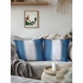 thumbnail image 2 of Outdoor Pillows Waterproof, Navy Blue Ombre Throw Pillows with Inserts Included, Modern Farmhouse Gradients Art Indoor Outdoor Decorative Lumbar Pillow for Bed/Couch/Patio 18"x18", 2Pcs, 2 of 8