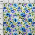 thumbnail image 3 of oneOone Georgette Viscose Medium Blue Fabric Florals Sewing Craft Projects Fabric Prints By Yard 42 Inch Wide-2I, 3 of 4