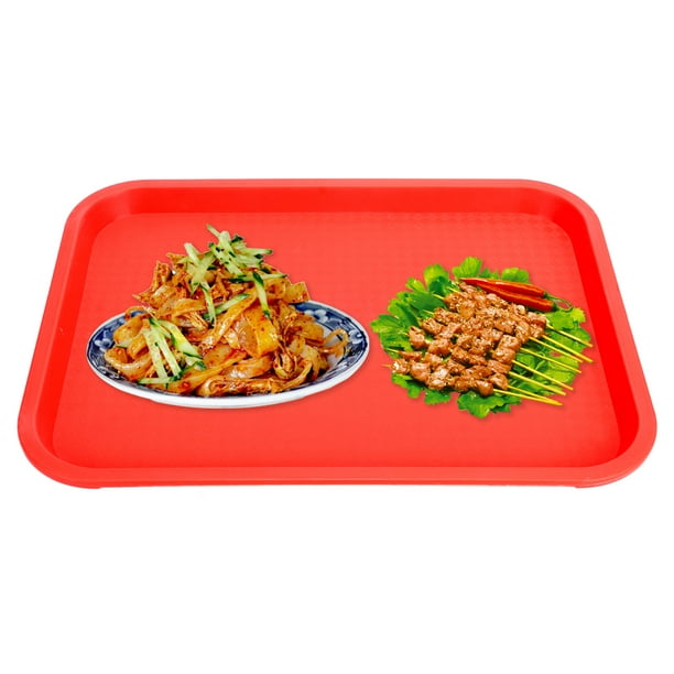 Fast Food Tray, PP Thick Slip Resistant Food Service Tray Safe Mellow
