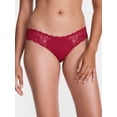 thumbnail image 2 of Joyspun Women's Microfiber and Lace Thong Panties, 3-pack, Sizes to 3XL, 2 of 8