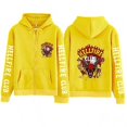 thumbnail image 1 of Stranger Things Sweat à Capuche Imprimé Hellfire Club, Sweat à Capuche Ample avec Fermeture Éclair, Lettrage Blanc sur les Manches, 1 of 3