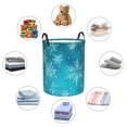 thumbnail image 4 of Lsque Christmas Snow Pattern Laundry Hamper Basket, Tall Woven Rope Hamper Basket for Clothes, Lightweight Storage Basket, Collapsible Waterproof-Small, 4 of 6