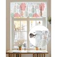 thumbnail image 7 of Red Coral Valances for Windows Sage Green Starfish Ocean Coastal Seashell Valance Rod Pocket Light Filtering Short Window Treatments Curtains for Kitchen Bathroom Living Room Bedroom, 60 x 18 Inch, 7 of 7