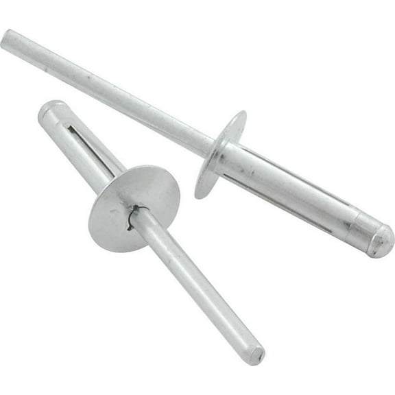 Allstar Performance ALL18183 Rivet - Tri-Fold - 1/2 in Head - 3/16 in Mandrel - 1/16-3/8 in Grip Range - Natural Aluminum - Set of 250