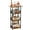 4 Tier, variant on Floor Standing Freestanding Whiskey Rack: 3 Tier Wine Rack Mini Bar Table Corner Wine Bottle Display Stand Liquor Cabinet Bar, for Bottles,Cocktail Shaker,Mugs