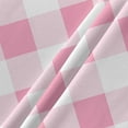 thumbnail image 5 of Pink Checkered Round Tablecloth 60 Inch - Waterproof Fabric Table Cloth Protector, Pink White Buffalo Plaid Tablecloths Washable Table Cover for Kitchen Banquet Coffee Table Outdoor Party, 5 of 6