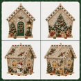 thumbnail image 2 of Christmas 3D Wooden House Diamond Painting Kit, DIY Holiday Village Craft Art Set with Beaded Decoration for Christmas Tree Hanging Ornament, Tabletop Display and Seasonal Home Decor (Tree), 2 of 10