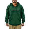 thumbnail image 5 of Blekii Men's Cargo Pocket Hoodie, Utility Style Pullover Sweatshirt, Large Pocket Detail on Chest, Durable Casual Top for Work Or Outdoor Use, Rugged Streetwear Look, Functional for, 5 of 8
