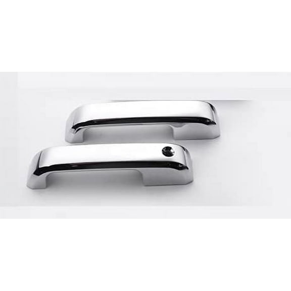 Cobra-Tek 2 Chrome Door Handle Cover with 1 Keyhole W/O Smart Key B,D FITS 15-19 Ford F150 OEM Desig