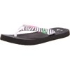 Sanuk Kids Yoga Wildlife Girls Flip Flop (Toddler/Little Kid/Big Kid), Zebra, 7/8 M US Toddler