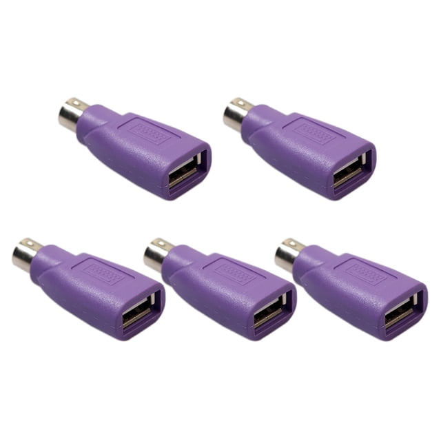 Adaptador Btafrte 5 Uds PS2 A USB para Ordenador Ratón Teclado Convertidores
