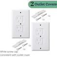 thumbnail image 6 of Bates Self-Closing Baby Safety Outlet Covers, 2 Piece,White, 6 of 8