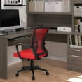 thumbnail image 4 of Homall Mid Back Office Chair Computer Ergonomic Mesh Chair Adjustable Mesh Chair with Armrest, Red, 4 of 6