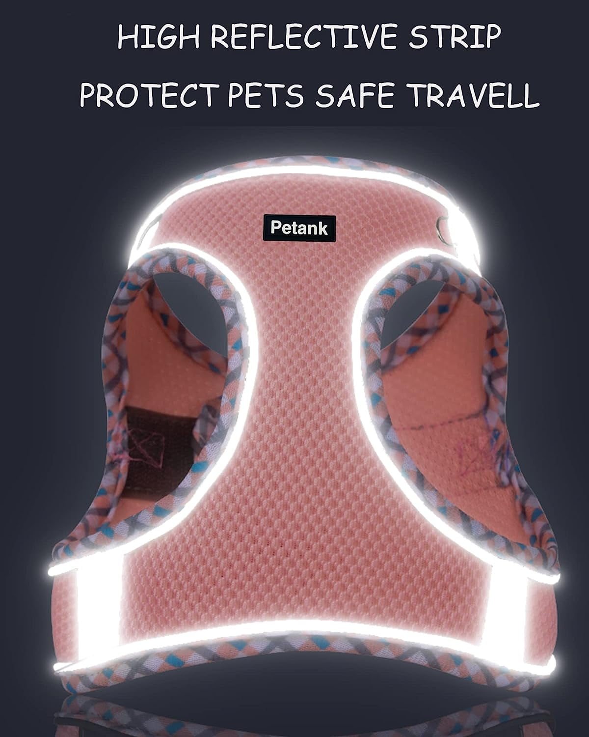 Dog Harness for Small Medium Dogs No Pull, Puppy Harness and Leash Set, Step in Dog Harness for Walking, Running, Training, Small Dog Vest(Purple, S)