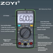 ZOYI 102L Automatic Range Inductance Multimeter Tester: Compact High-Precision Anti-Burn Digital Multimeter Tester with Multi Testers Function 60H-6mH