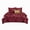Burgundy, variant on J&V TEXTILES Botanical Floral 5-Piece Comforter Set, Farmhouse Bed in a Bag with Comforter, Pillow Shams, Decorative Pillows for All Seasons Tan, Queen