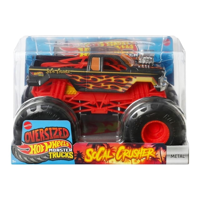 Monster Truck Hot Wheels a escala 1:24 auténtica para niños a partir de 3 años