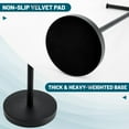 thumbnail image 4 of Toilet Paper Holder Stand, Toilet Paper Holder Free Standing with Stable Weighted Base, Water Proof & Rustproof Toilet Paper Stand Black, Large Capacity Free Standing Toilet Paper Roll Holder, 4 of 7