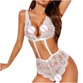 thumbnail image 4 of uublik Valentines Lingerie Set for Women Lace Plus Size Babydoll Sexy Naughty Bodysuit, 4 of 5