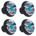 thumbnail image 2 of 4 Pcs Dragonfly Knobs for Kitchen Cabinet Cupboard Dresser Bookcase Drawer Pulls Handles Round Home Decor, 2 of 8