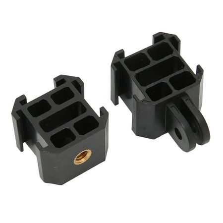 Image of Cold Shoe Mount Plastic Professional Lightweight 1/4 Triple Cold Shoe Mount for Action Camera Fill Microphones