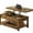 Brown, variant on Uforic Farmhouse Lift Top Coffee Table, 3-in-1 Center Table with Storage for Living Room, OAK
